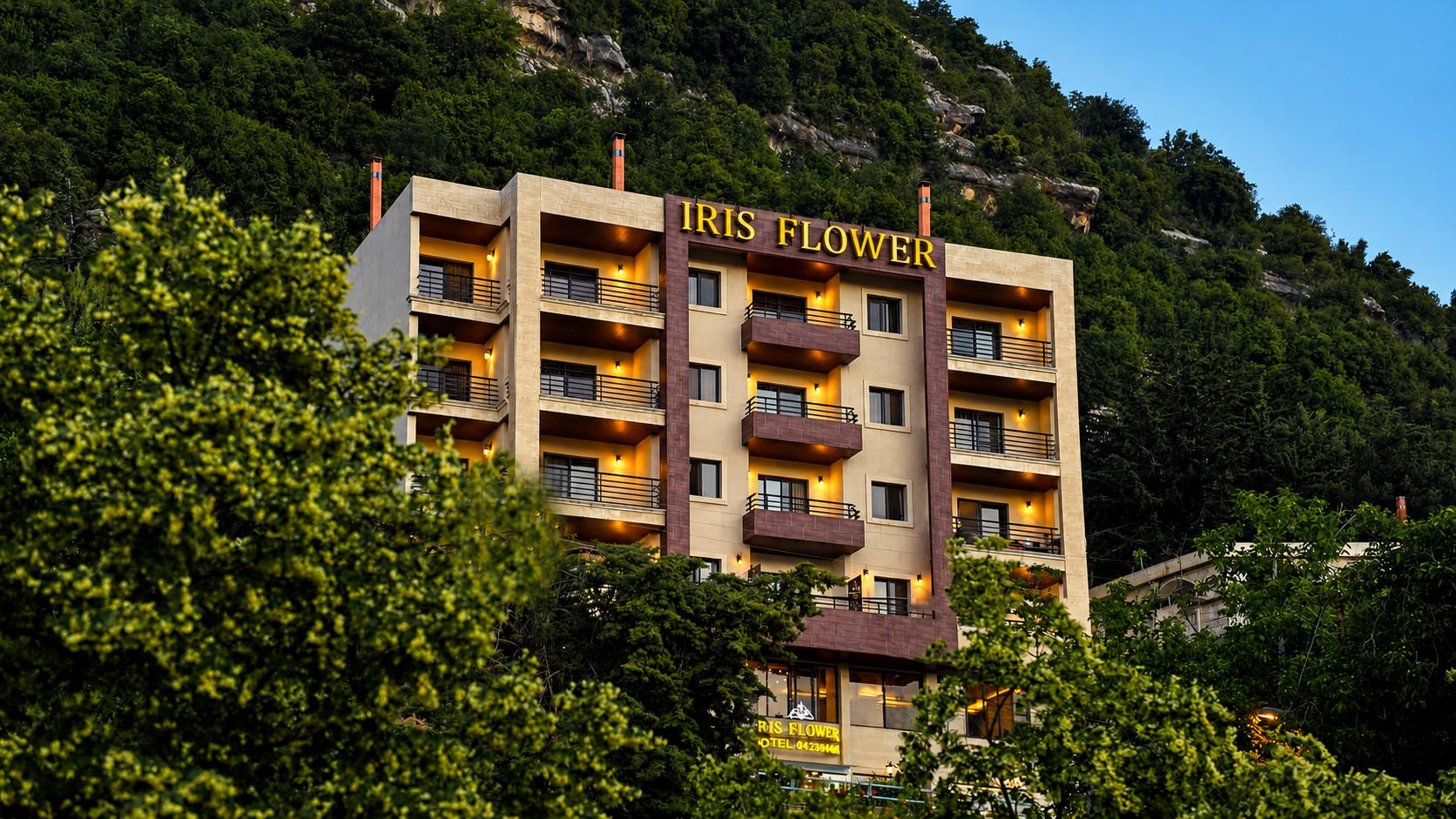Iris Flower Hotel hero slide